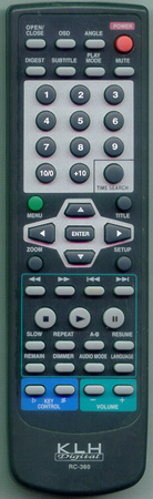 KLH RC-360 RC360 Genuine  OEM original Remote