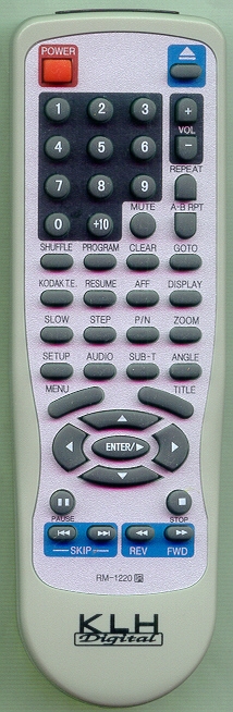 KLH RM1220 RM1220 Refurbished Genuine OEM Original Remote