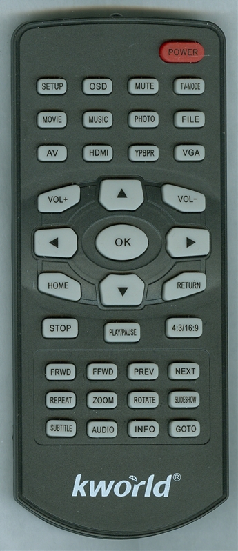 KWORLD M130 Genuine OEM original Remote