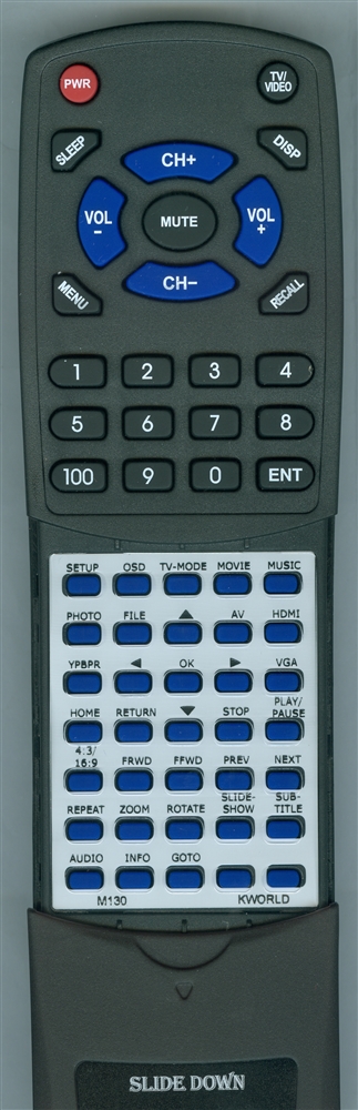 KWORLD M130 replacement Redi Remote