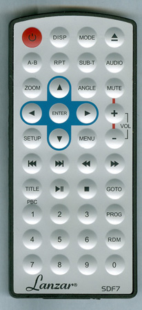 LANZAR SDF7 Genuine OEM original Remote