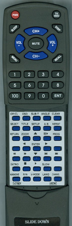 LASONIC DVD7880K replacement Redi Remote