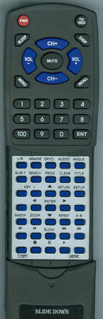 LASONIC DVD8870 replacement Redi Remote