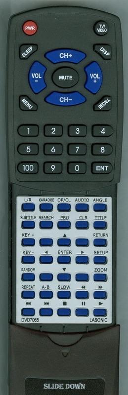LASONIC DVD7065 replacement Redi Remote