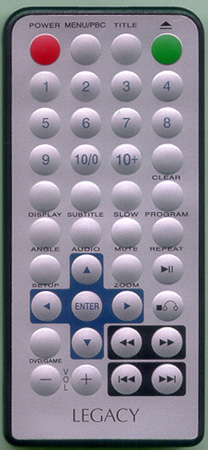 LEGACY LDVD50 Genuine OEM original Remote