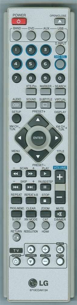 LG 6710CDAK13A Genuine  OEM original Remote
