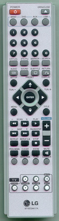 LG 6710CDAK17A 6710CDAK17A Genuine  OEM original Remote