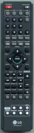 LG 6710CDAK17C Genuine OEM original Remote