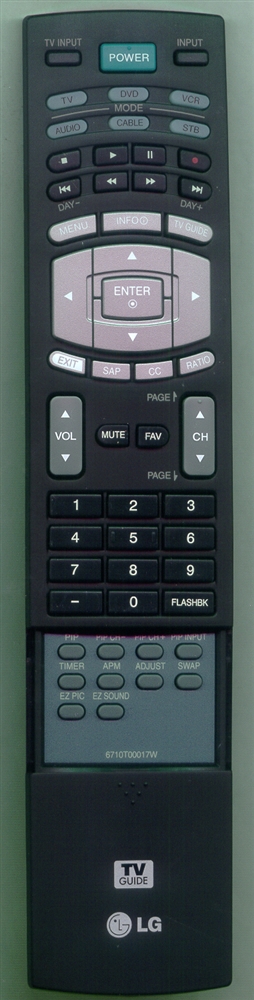 LG 6710T00017W 6710T00017W Refurbished Genuine OEM Original Remote