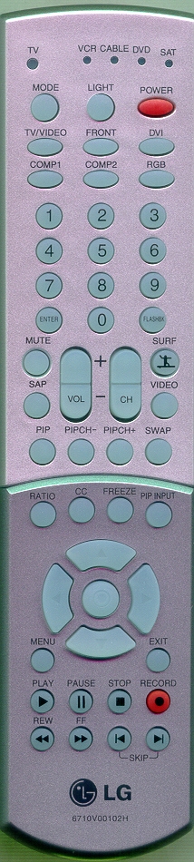 LG 6710V00102H 6710V00102H Refurbished Genuine OEM Original Remote