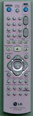 LG 6711R1N209A 6711R1N209A Genuine  OEM original Remote