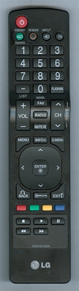 LG AKB72915206 Refurbished Genuine OEM Original Remote