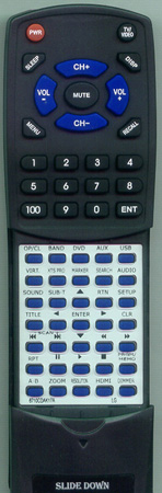 LG 6710CDAK17A 6710CDAK17A replacement Redi Remote