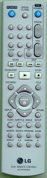 LG 6711R1N167A Refurbished Genuine OEM Original Remote