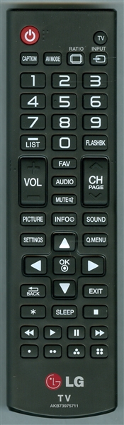 LG AGF76631012 AKB73975711 Genuine OEM original Remote