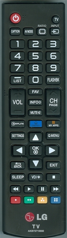 LG AGF77103905 AKB73715692 Genuine OEM original Remote