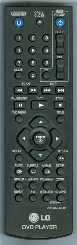 LG AKB35840201 Genuine OEM original Remote