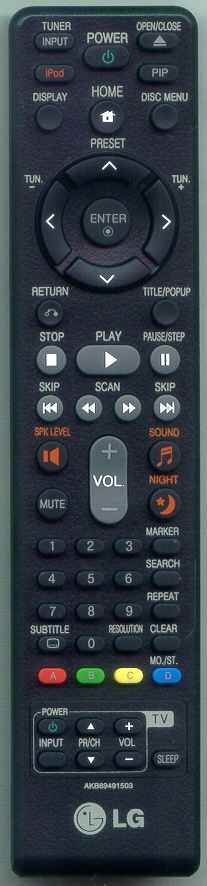 LG AKB69491503 Refurbished Genuine OEM Original Remote