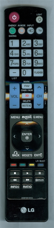 LG AKB72914018 Refurbished Genuine OEM Original Remote