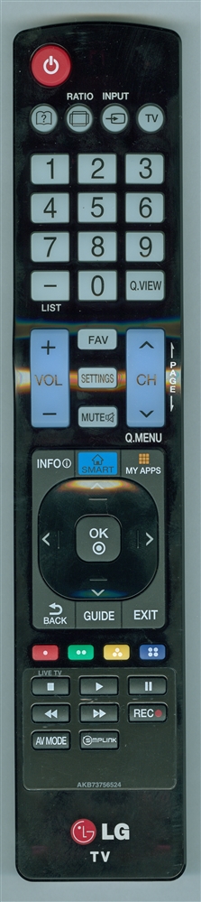 LG AKB73756524 Genuine OEM original Remote