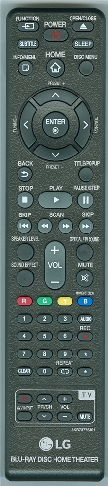 LG AKB73775801 Genuine OEM original Remote