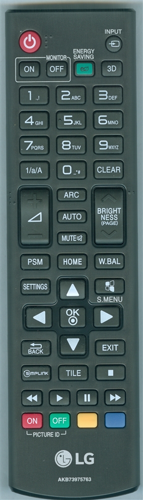 LG AKB73975763 Genuine OEM original Remote