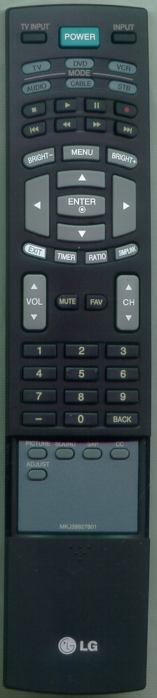 LG MKJ39927801 Refurbished Genuine OEM Original Remote