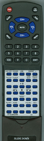 LG 6710CMAQ05B replacement Redi Remote