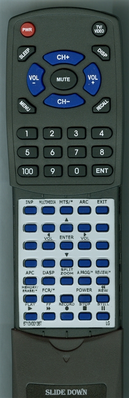 LG 6710V00138T replacement Redi Remote