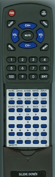LG AAA75271701 AKB73975722 replacement Redi Remote