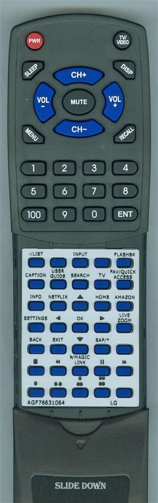 LG AGF76631064 AKB75095307 replacement Redi Remote