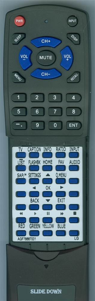 LG AGF78667001 AKB75095330 replacement Redi Remote