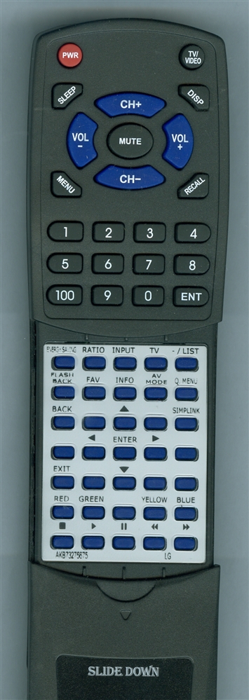 LG AGF76578705 AKB73275675 replacement Redi Remote