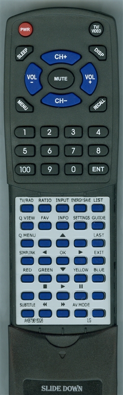 LG AKB73615326 replacement Redi Remote