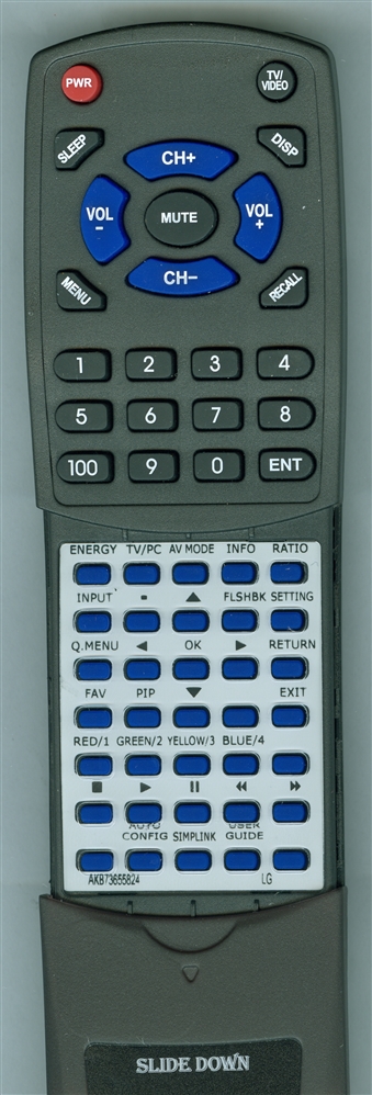 LG AKB73655824 replacement Redi Remote