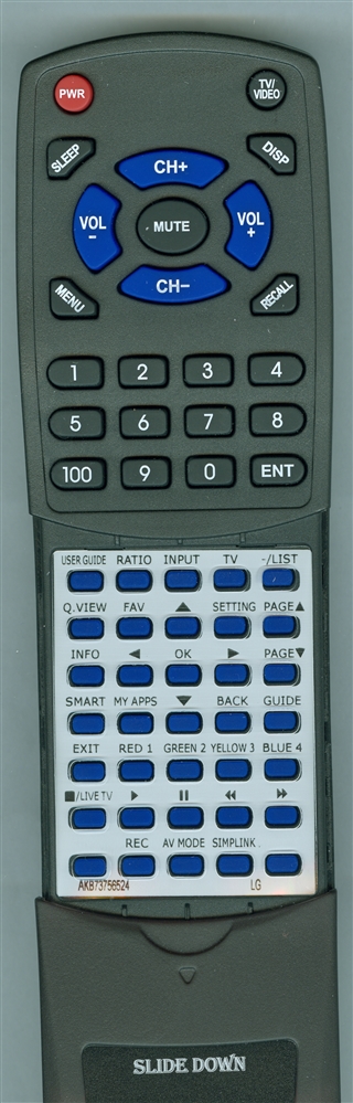 LG AKB73756524 replacement Redi Remote