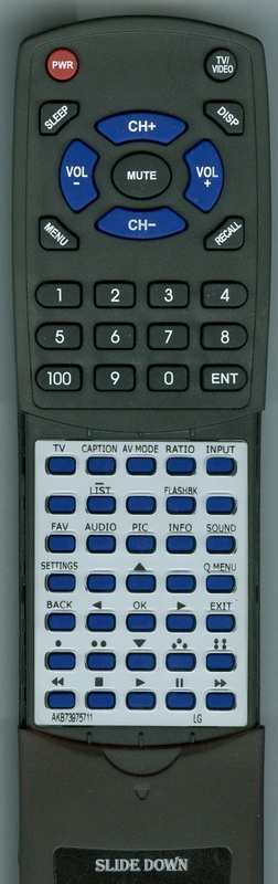 LG AGF76631012 AKB73975711 replacement Redi Remote