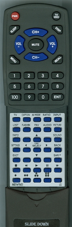 LG AGF76631028 AKB74475433 replacement Redi Remote