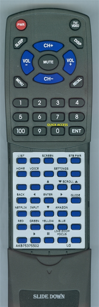 LG AKB75375502 AN-MR18BA 2018 replacement Redi Remote