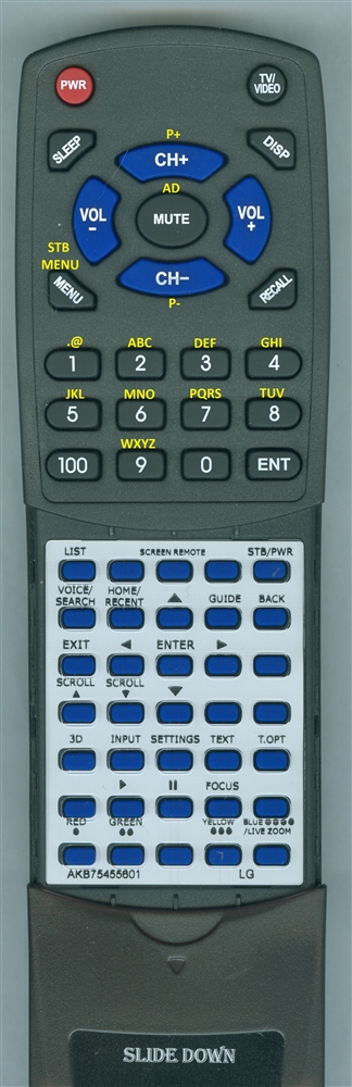 LG AKB75455601 replacement Redi Remote