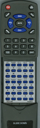 MAGNAVOX 482221910682 RC282421 replacement Redi Remote