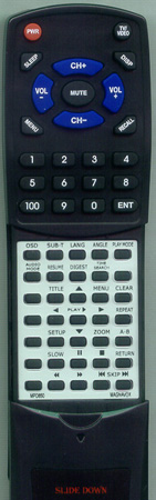 MAGNAVOX MPD850 replacement Redi Remote
