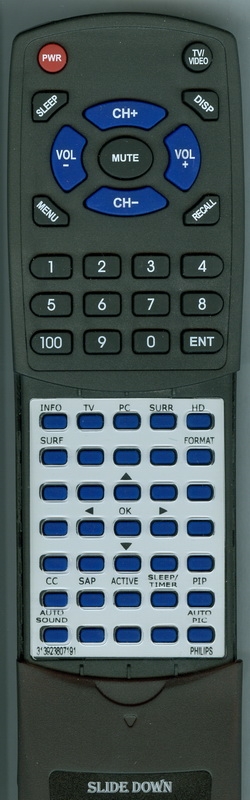 MAGNAVOX 313923807191 RC4334 replacement Redi Remote