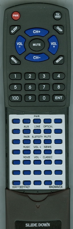 MAGNAVOX WIR113001-FA01 replacement Redi Remote