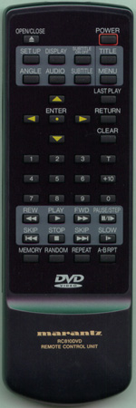 MARANTZ ZK353K0010 RC810DVD Genuine  OEM original Remote