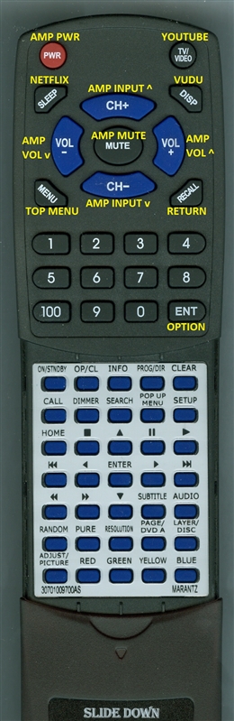 MARANTZ 30701009700AS RC006UD replacement Redi Remote