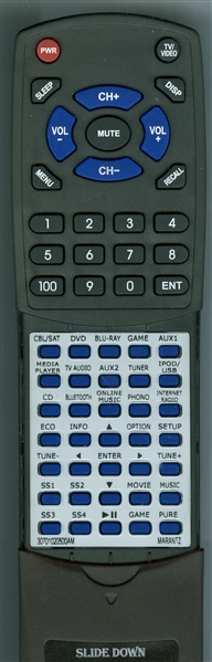 MARANTZ 30701020500AM RC025SR replacement Redi Remote