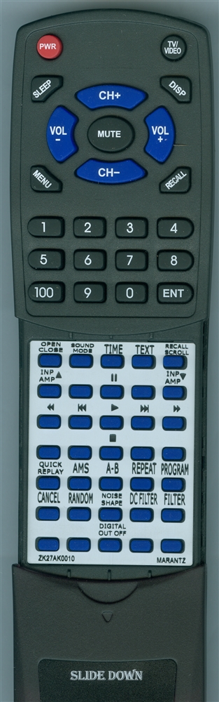 MARANTZ ZK27AK0010 RC001SA replacement Redi Remote