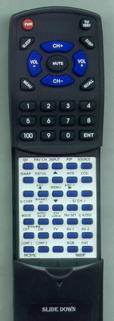 MAXENT BRC257SC BRC257SC replacement Redi Remote