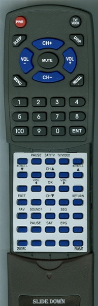 MEGASAT 2500IRC replacement Redi Remote